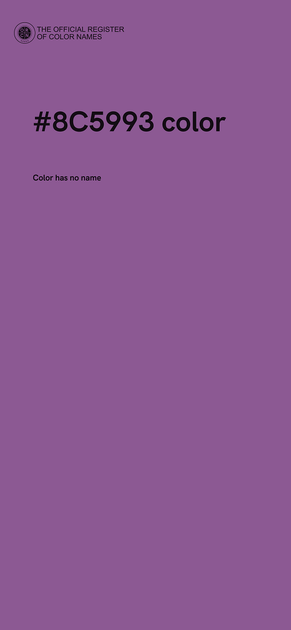 #8C5993 color image