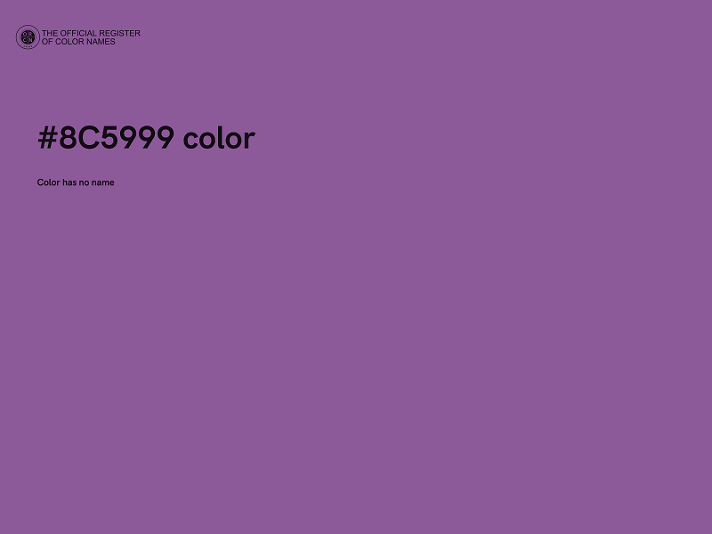 #8C5999 color image