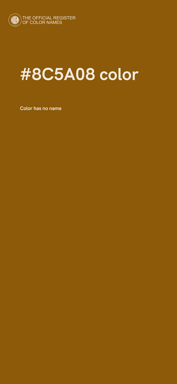 #8C5A08 color image