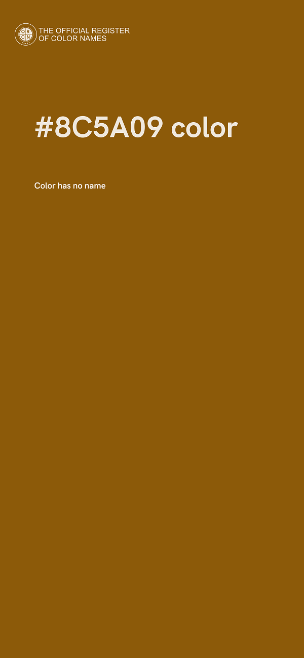 #8C5A09 color image