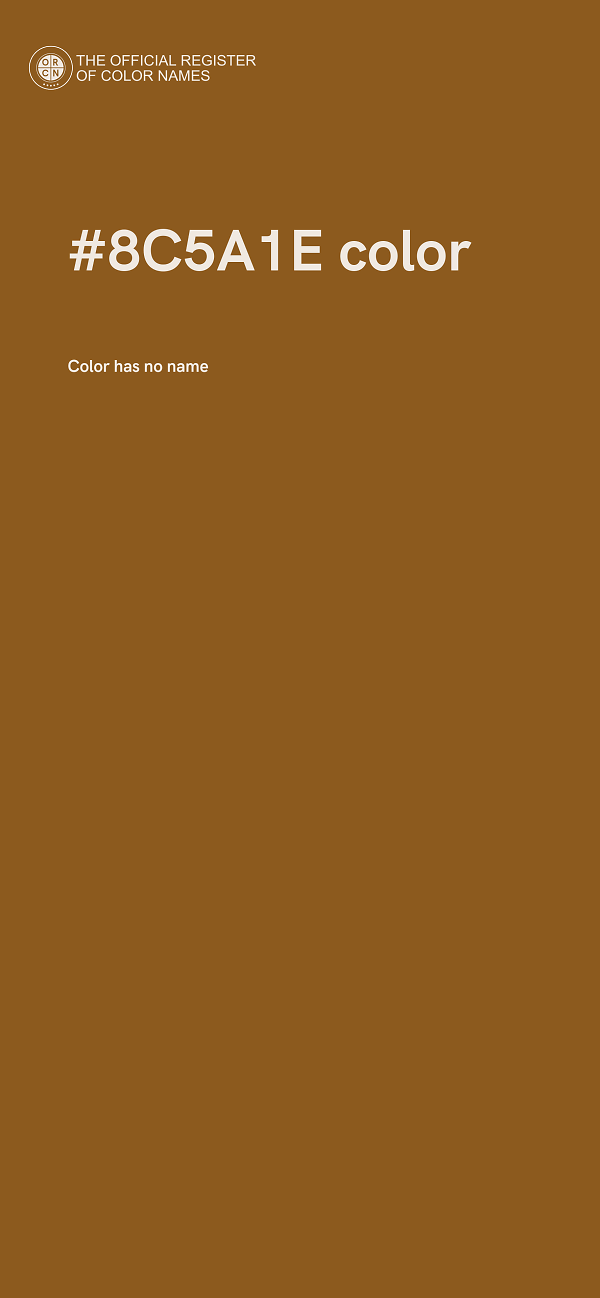 #8C5A1E color image