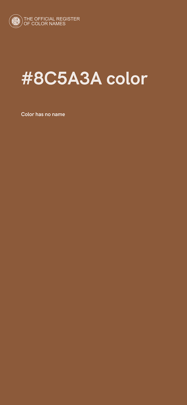 #8C5A3A color image