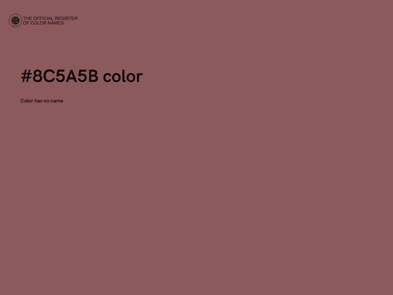 #8C5A5B color image