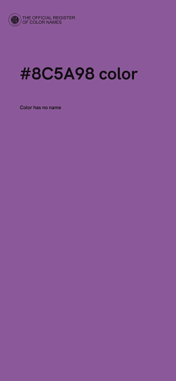 #8C5A98 color image