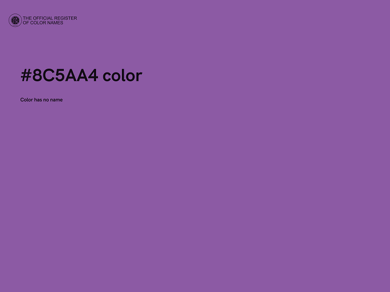 #8C5AA4 color image