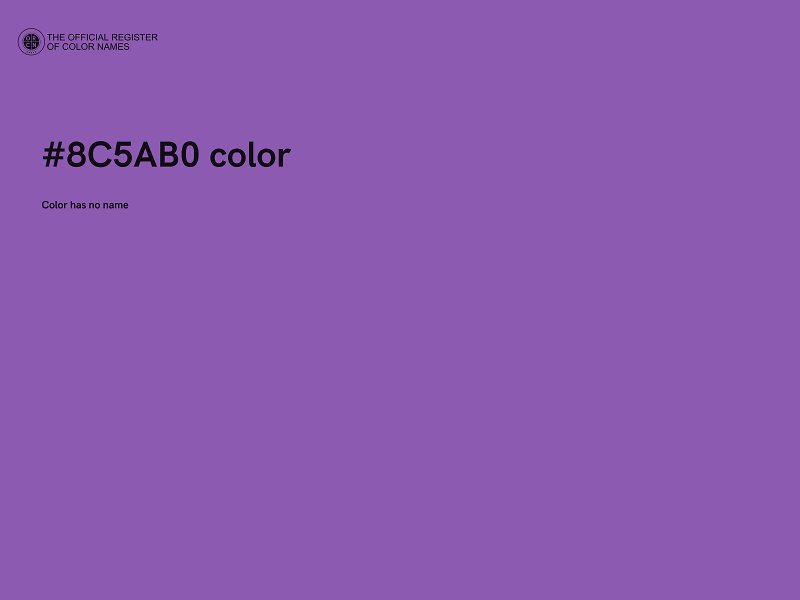 #8C5AB0 color image