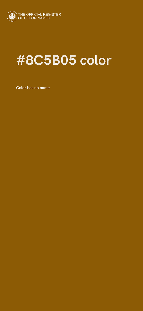 #8C5B05 color image