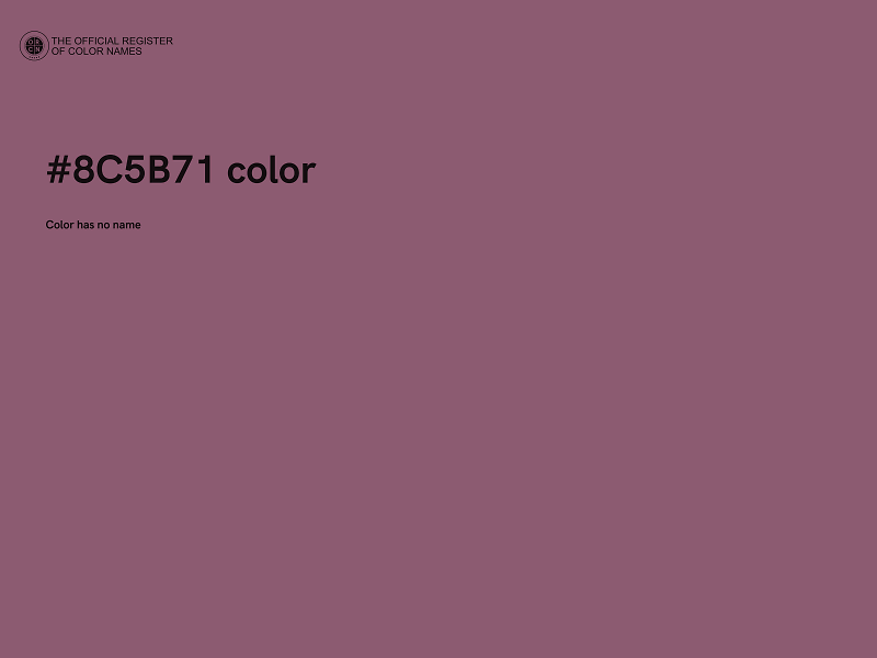 #8C5B71 color image