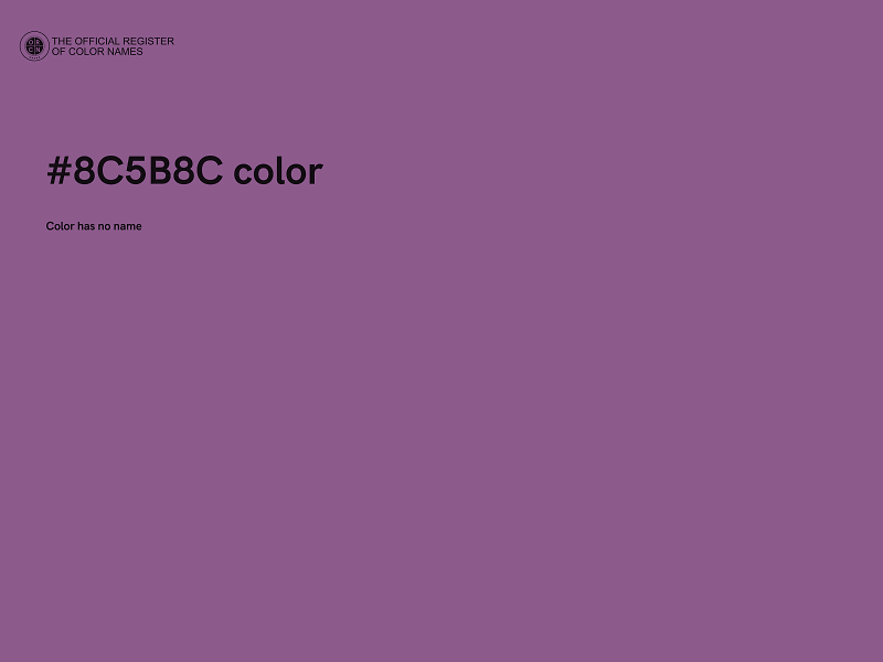 #8C5B8C color image