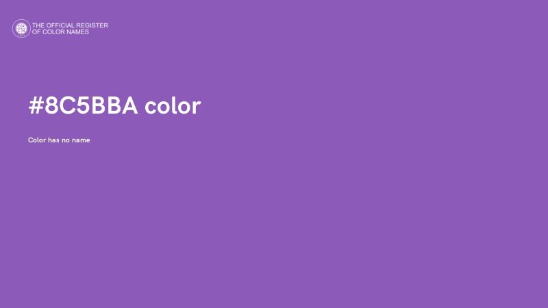 #8C5BBA color image