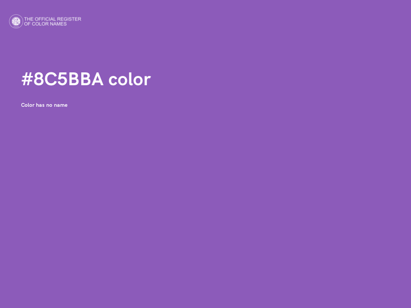 #8C5BBA color image