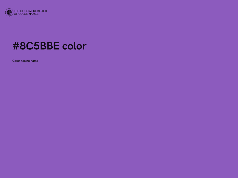 #8C5BBE color image