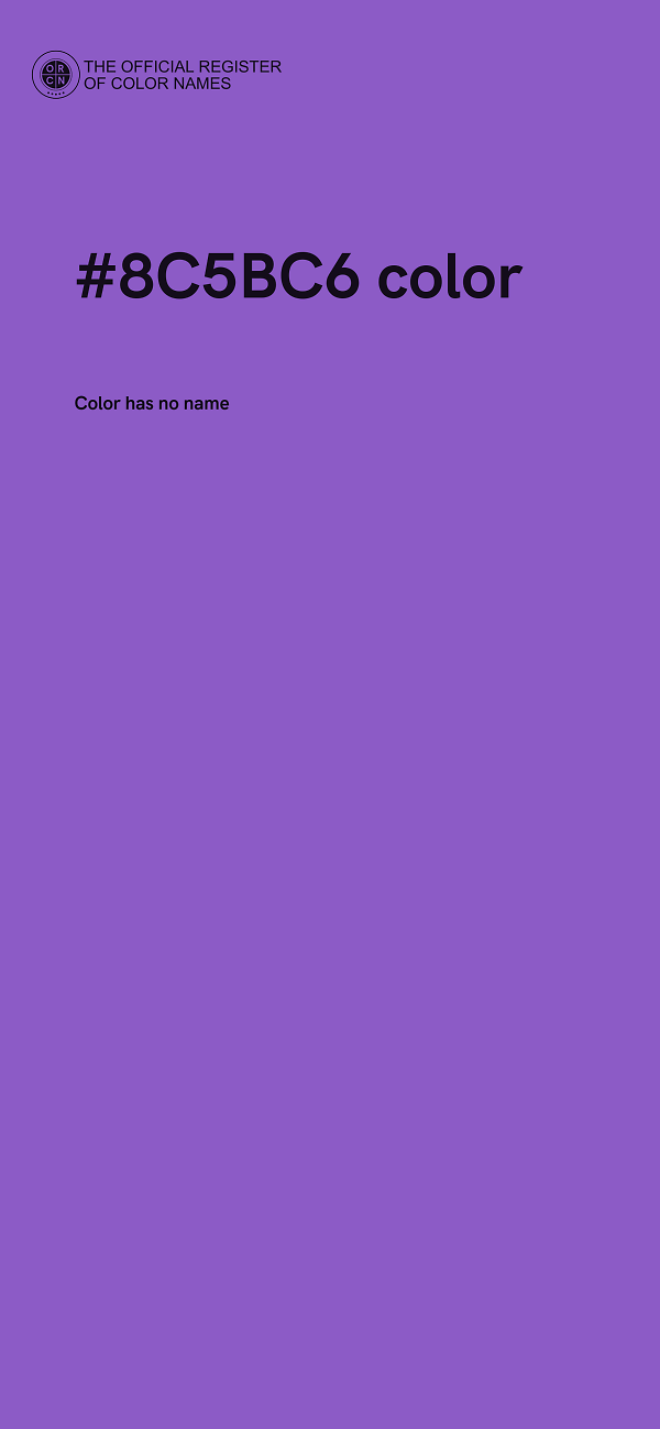 #8C5BC6 color image
