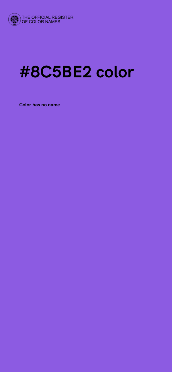 #8C5BE2 color image