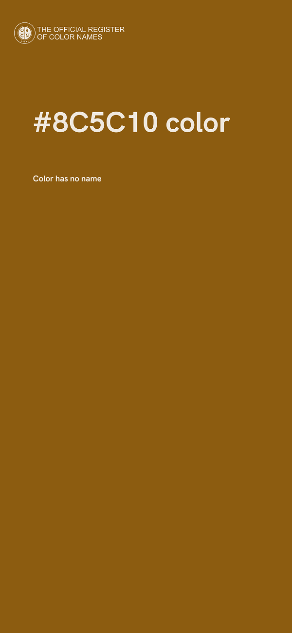 #8C5C10 color image