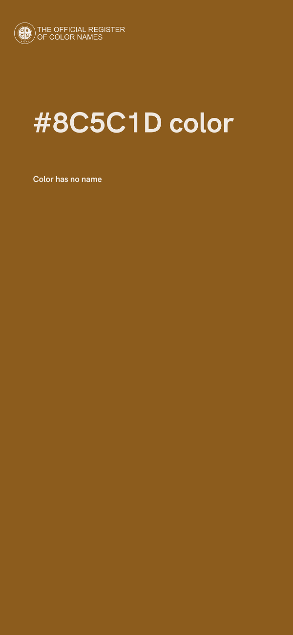 #8C5C1D color image