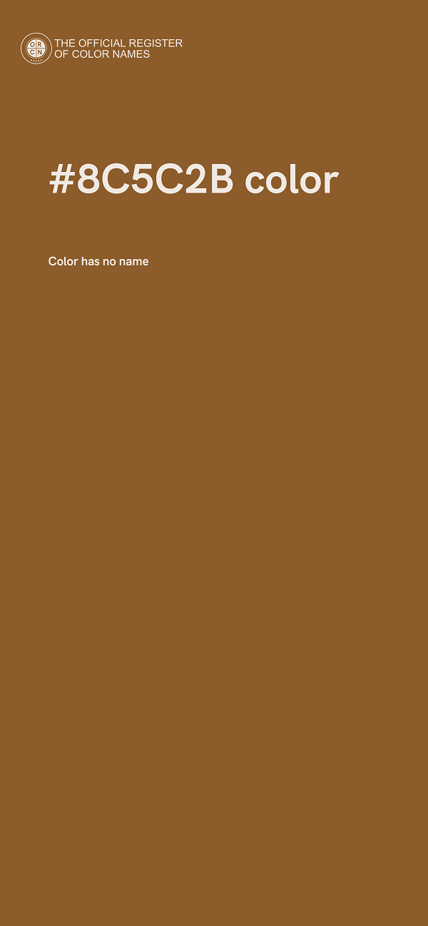 #8C5C2B color image