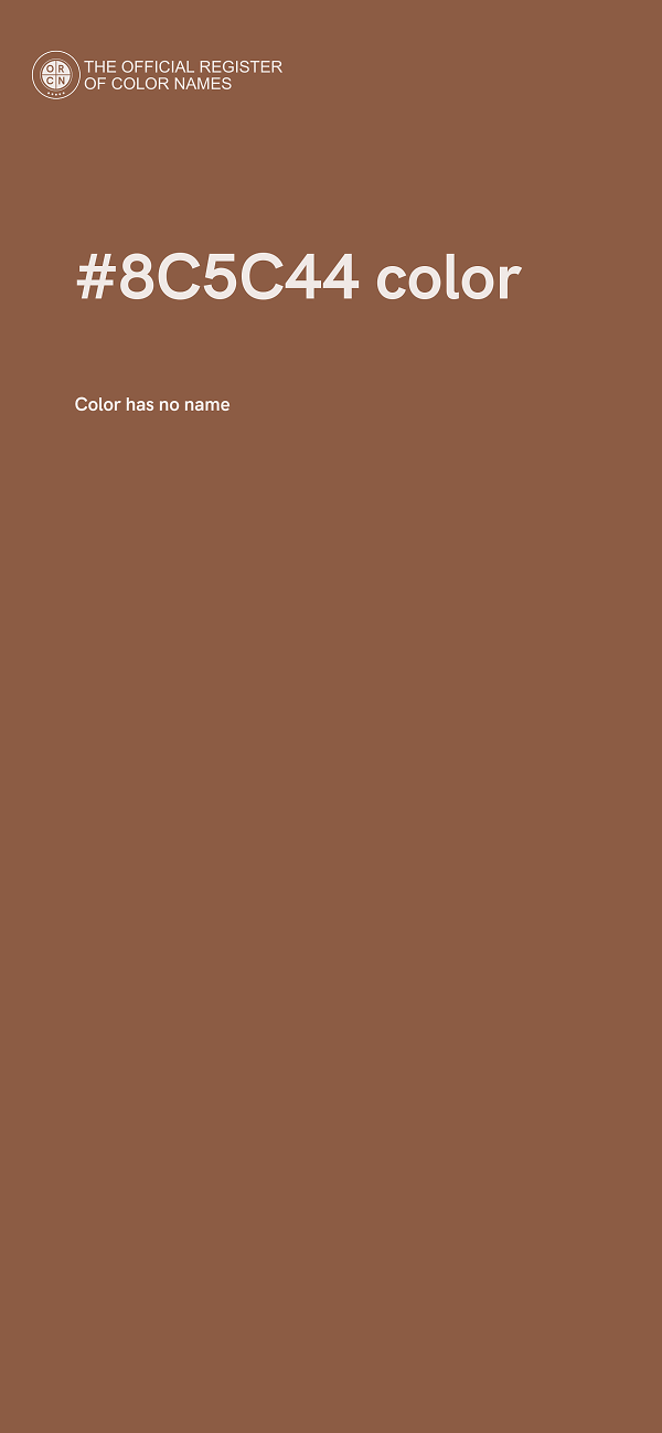 #8C5C44 color image