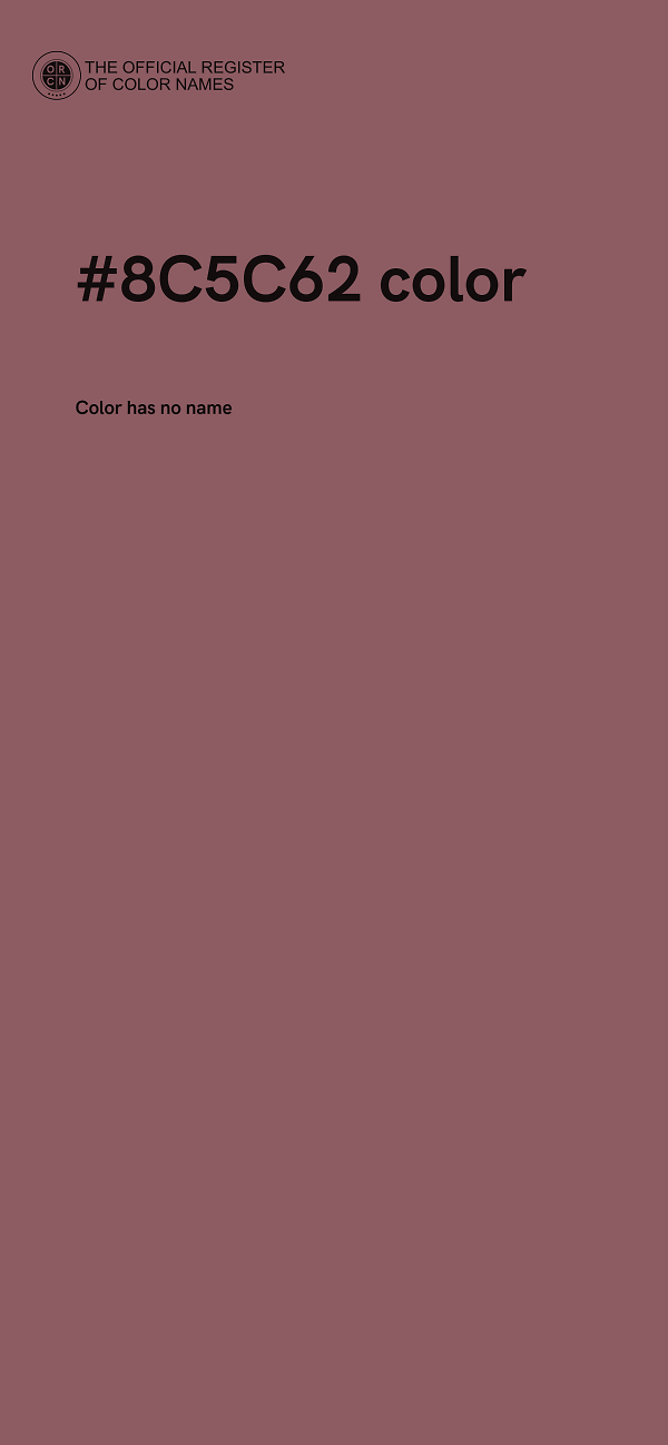 #8C5C62 color image