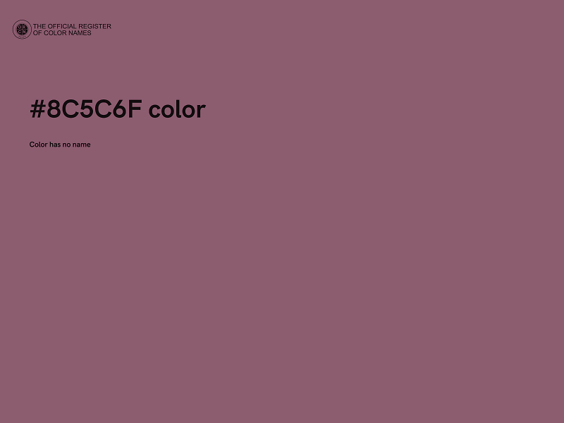 #8C5C6F color image