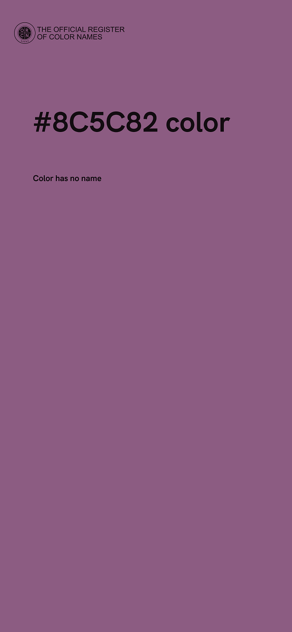 #8C5C82 color image