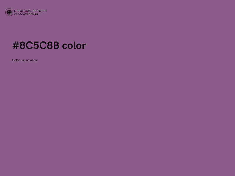 #8C5C8B color image