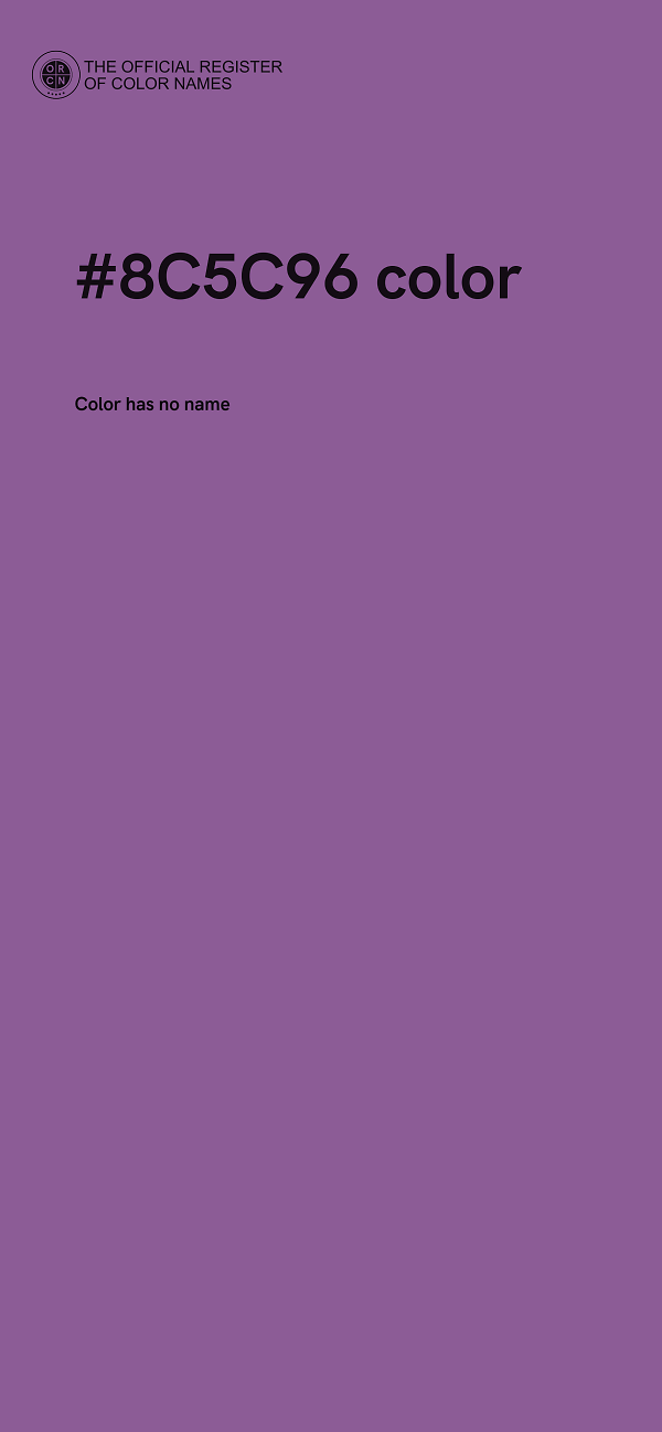 #8C5C96 color image