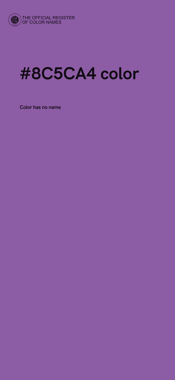#8C5CA4 color image