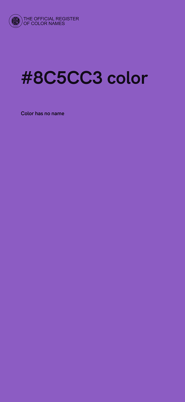 #8C5CC3 color image