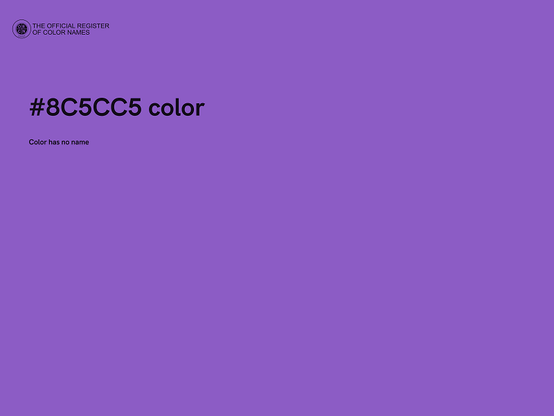 #8C5CC5 color image