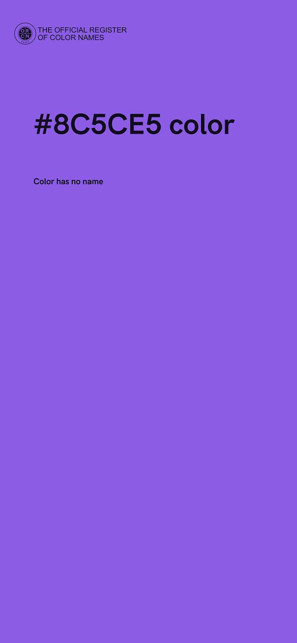 #8C5CE5 color image