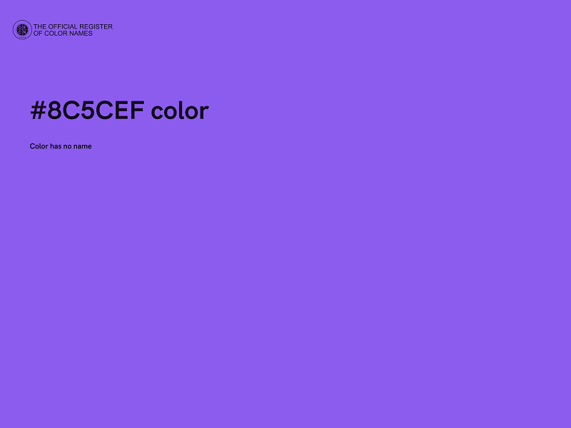 #8C5CEF color image