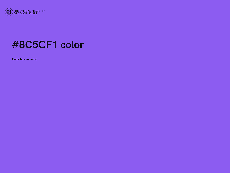 #8C5CF1 color image