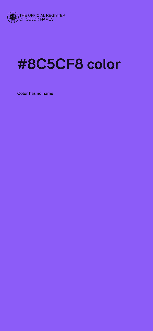 #8C5CF8 color image