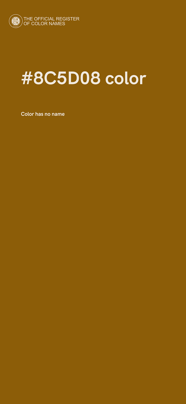 #8C5D08 color image