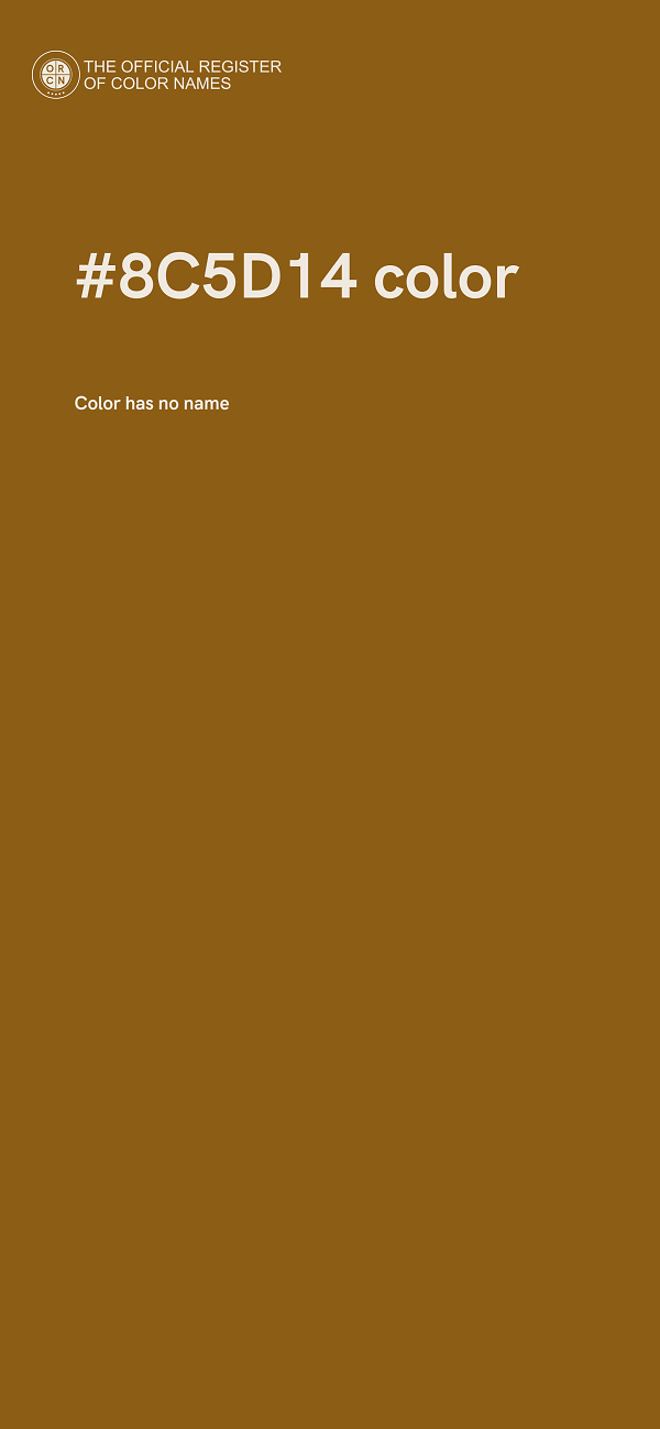 #8C5D14 color image