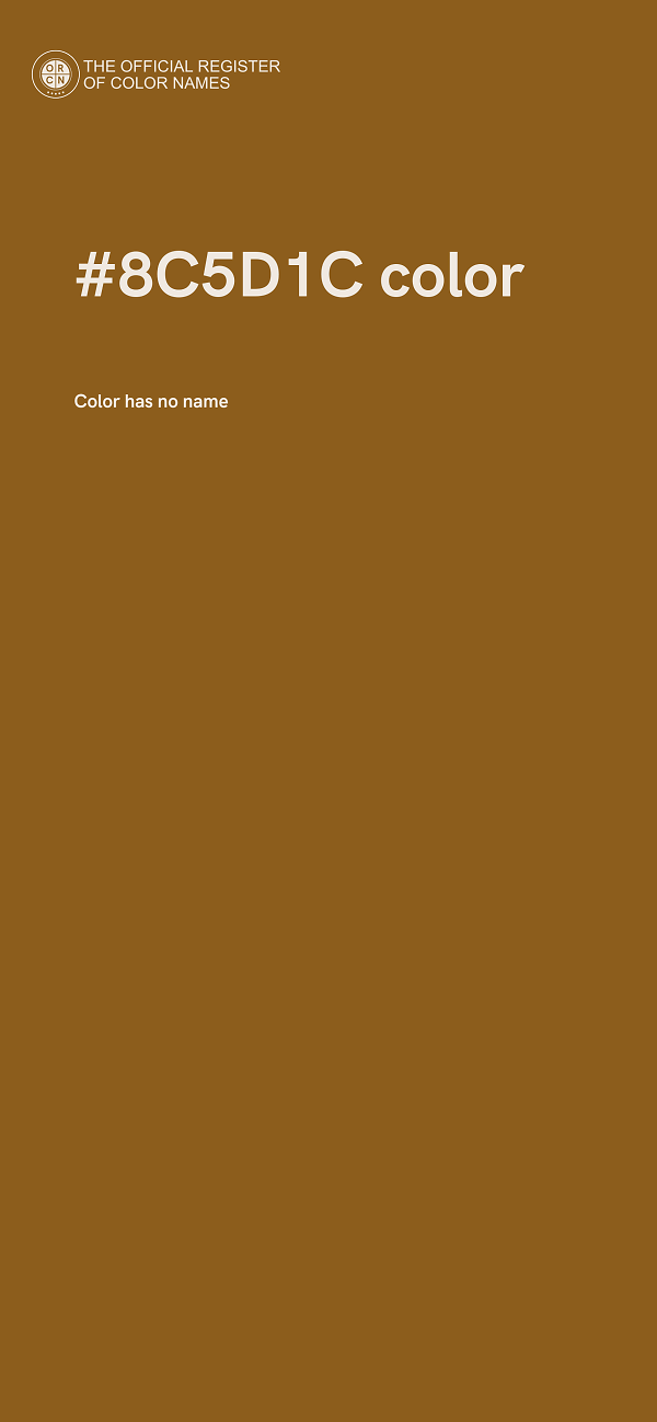 #8C5D1C color image