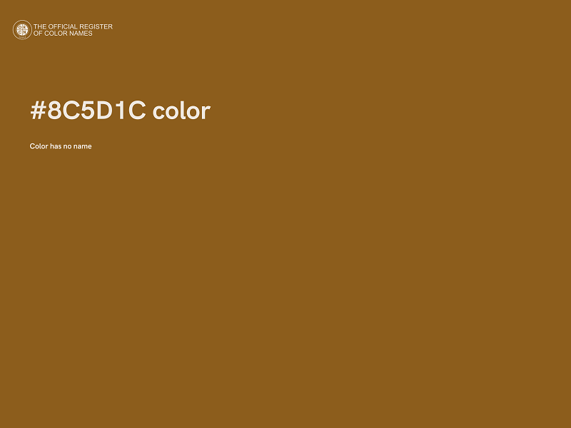 #8C5D1C color image