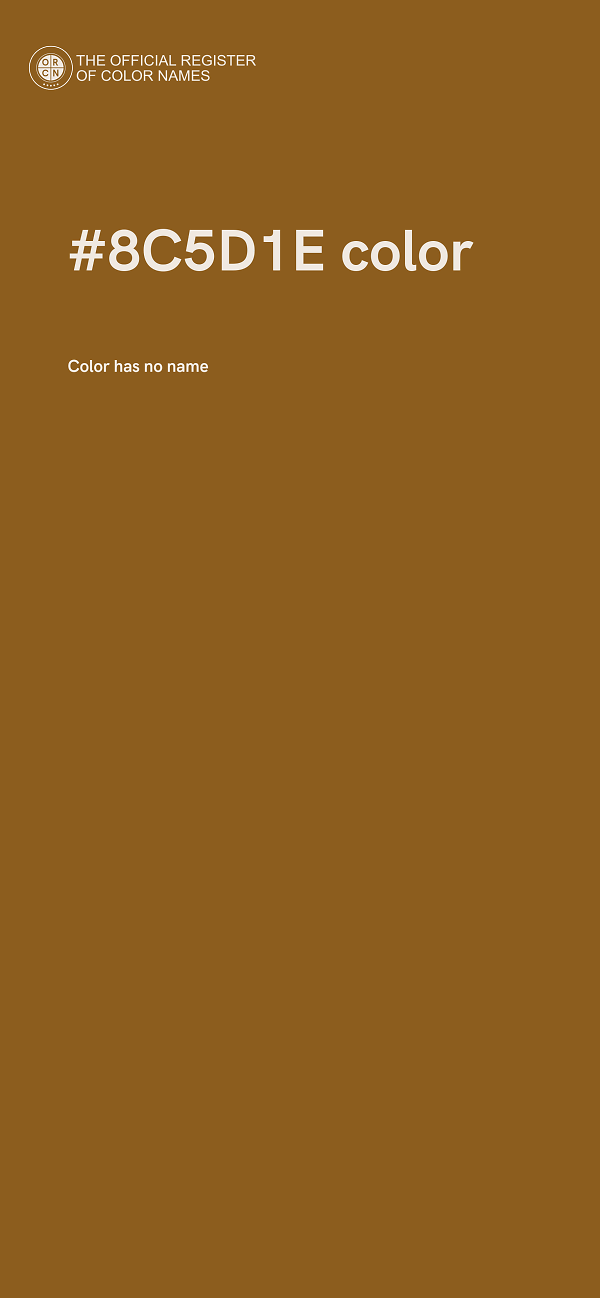 #8C5D1E color image