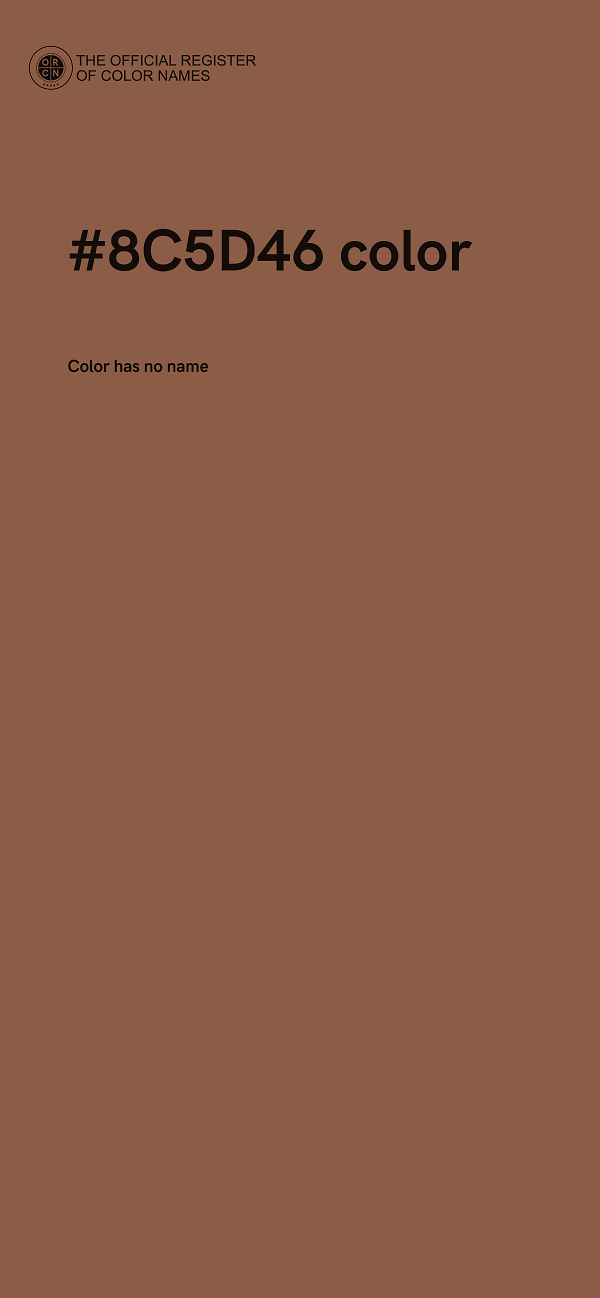 #8C5D46 color image
