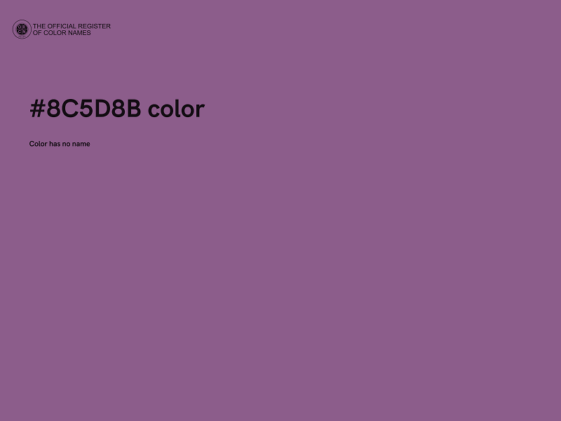 #8C5D8B color image