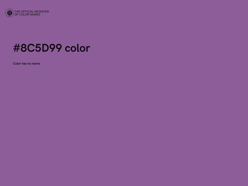 #8C5D99 color image