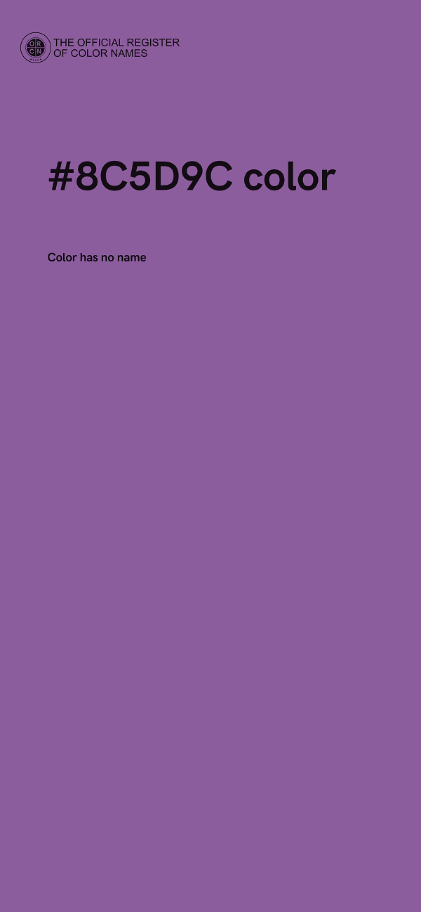 #8C5D9C color image