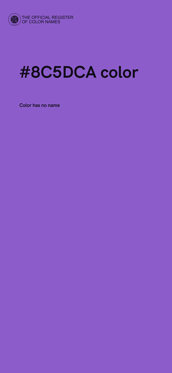 #8C5DCA color image