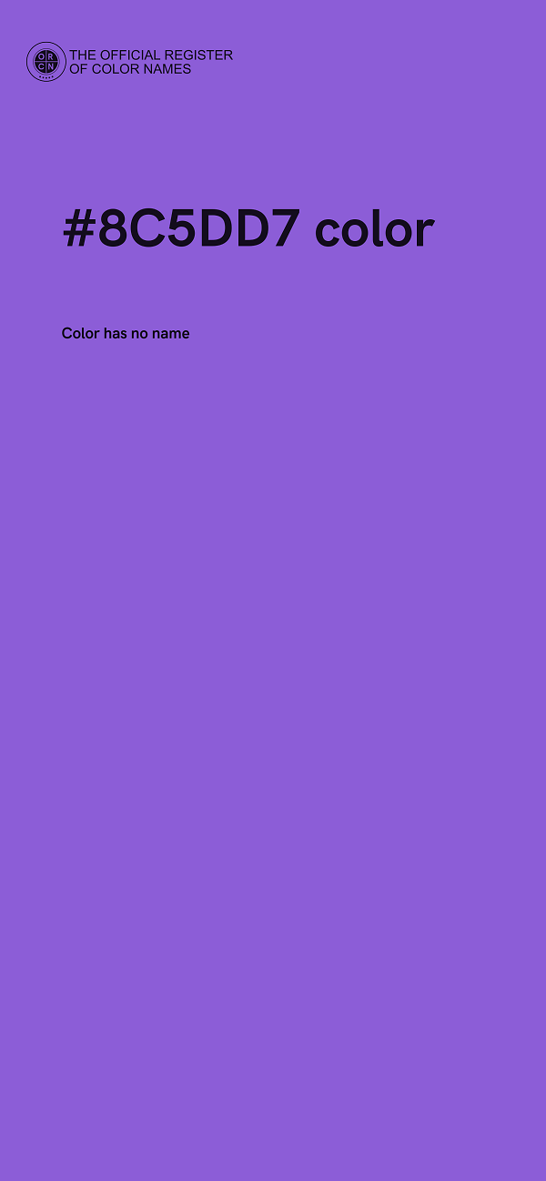 #8C5DD7 color image