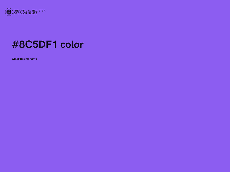 #8C5DF1 color image