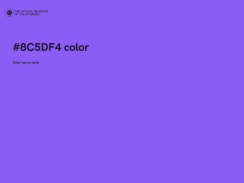 #8C5DF4 color image