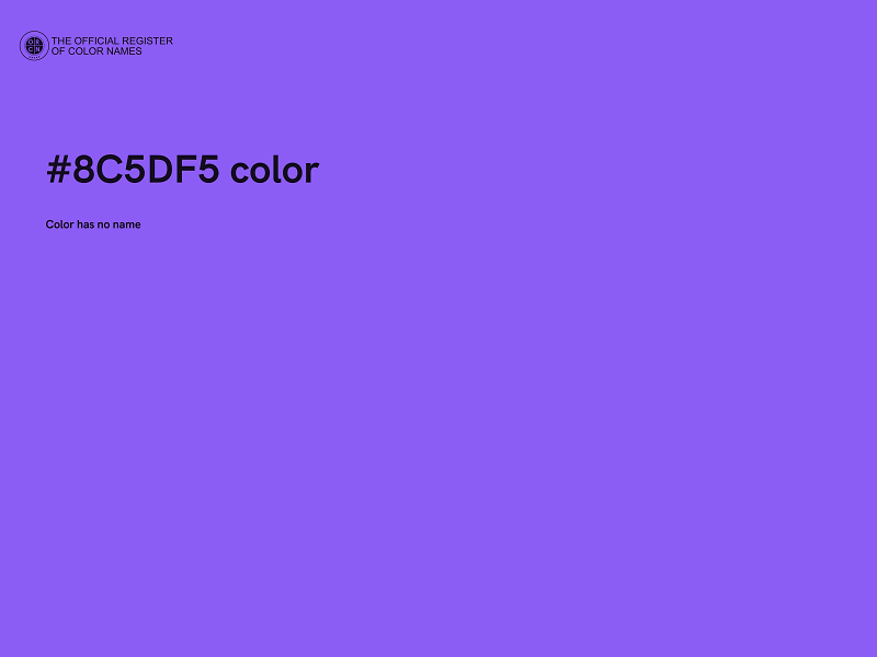 #8C5DF5 color image