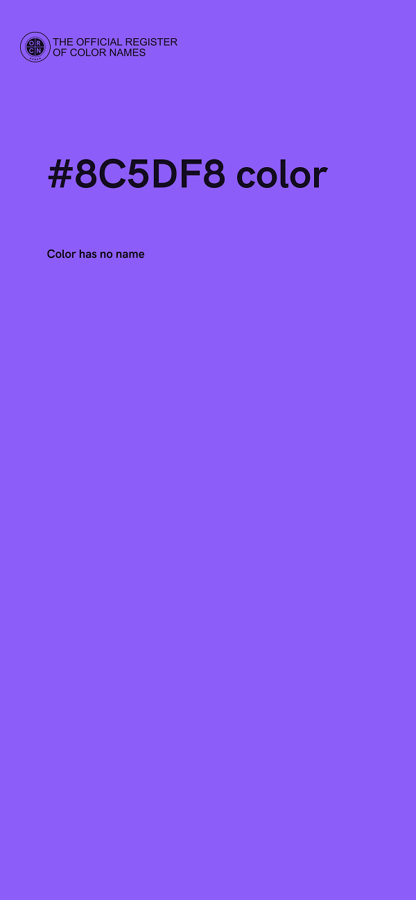 #8C5DF8 color image
