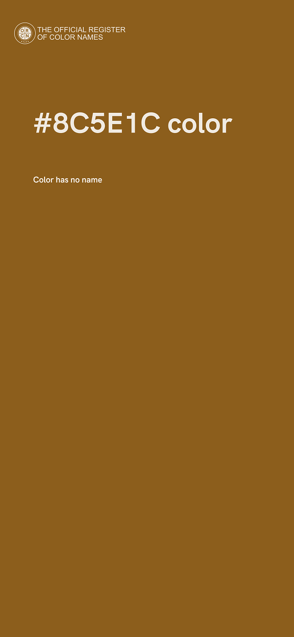 #8C5E1C color image